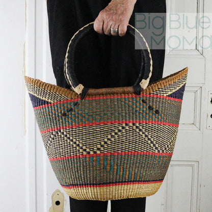 Big Blue Moma U Shopper Large - Traditional Palette