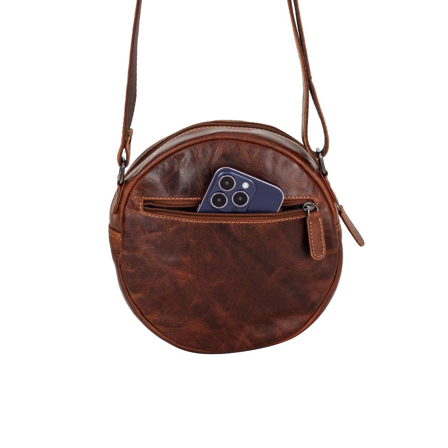 Greenwood Leather Sandy Shoulder Bag - Brown