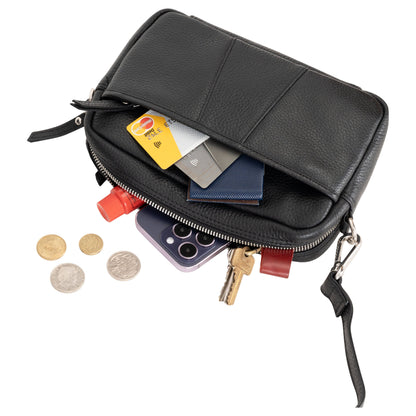 Elora Mini Crossbody – Leather Bag: SeaGreen