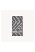 Pokoloko Combination Diamond Turkish cotton towel with neutral geometric pattern