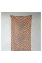 Pokoloko Combination Diamond Turkish cotton towel with neutral geometric pattern