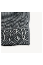 Pokoloko Charcoal Sketch Turkish cotton towel with hand-drawn abstract pattern