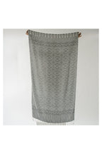 Pokoloko Charcoal Sketch Turkish cotton towel with hand-drawn abstract pattern