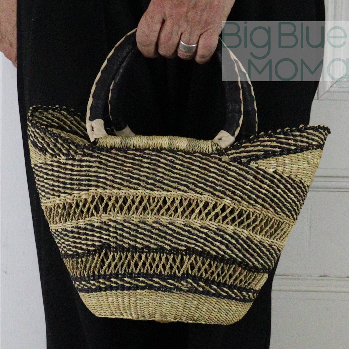 Big Blue Moma U Shopper Small - Natural Palette
