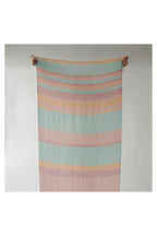 Pokoloko Teaberry Turkish cotton towel with berry-toned woven pattern