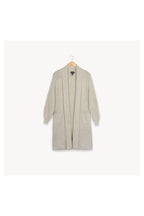Pokoloko Long Cartier alpaca sweater in Chai Latte, long open-front silhouette