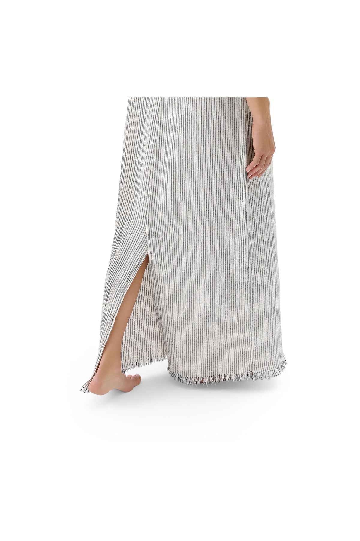 Pokoloko Striped Crinkle Strappy Dress