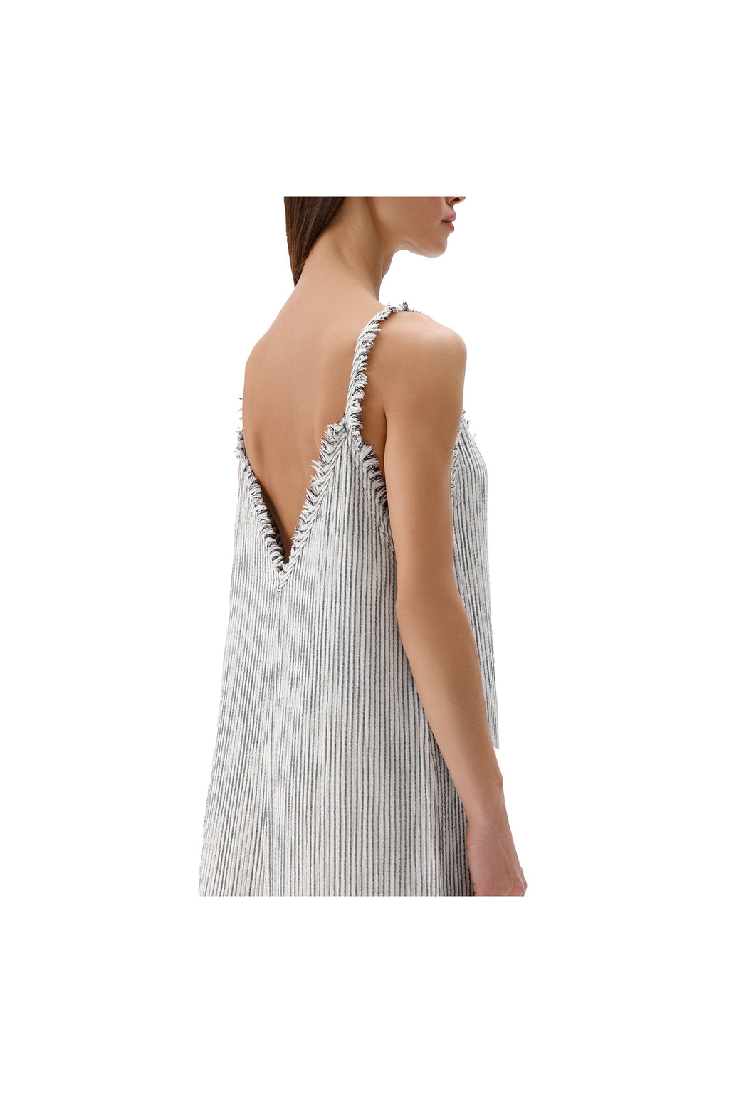 Pokoloko Striped Crinkle Strappy Dress