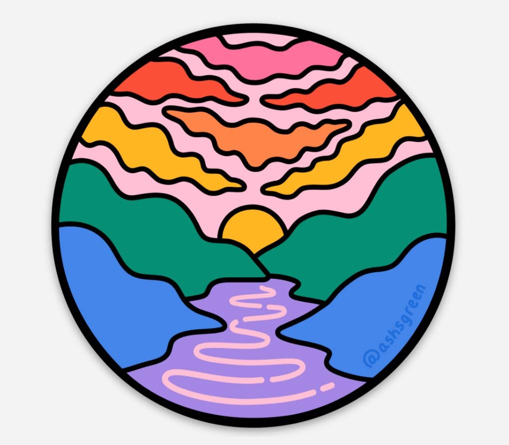 Rainbow Valley - Pride Version - 3" vinyl sticker