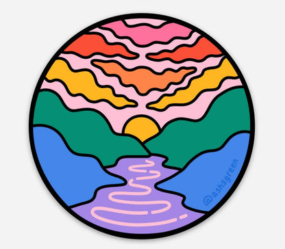 Rainbow Valley - Pride Version - 3" vinyl sticker