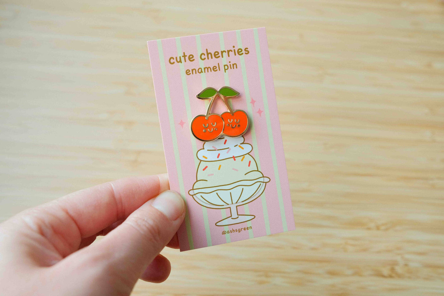 Cute Cherries - enamel pin 🍒
