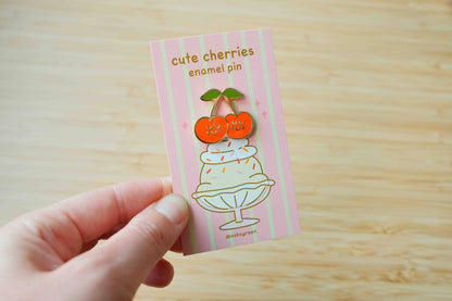 Cute Cherries - enamel pin 🍒