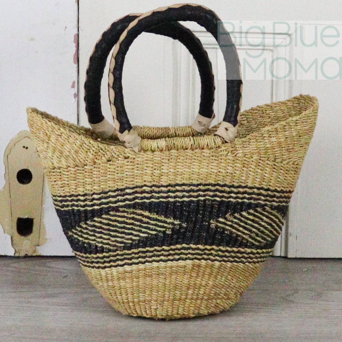 Big Blue Moma U Shopper Small - Natural Palette