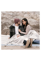 Pokoloko men's fleece-lined alpaca zip sweater in Charcoal with stand collar