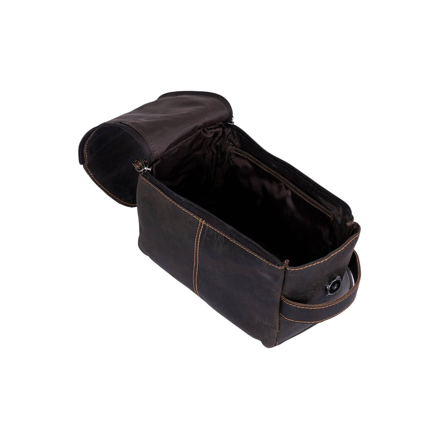 Greenwood Leather Darwin Travel Wash Bag - Sandal