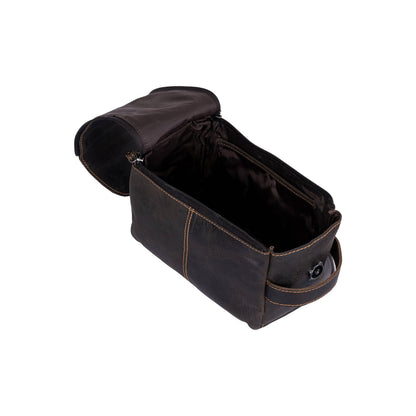 Greenwood Leather Darwin Travel Wash Bag - Sandal
