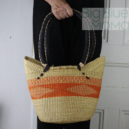 Big Blue Moma Shoulder Shopper - Traditional Palette