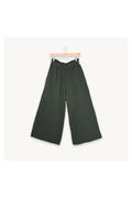 Pokoloko Loft Cotton palazzo pants in Forest with wide-leg silhouette