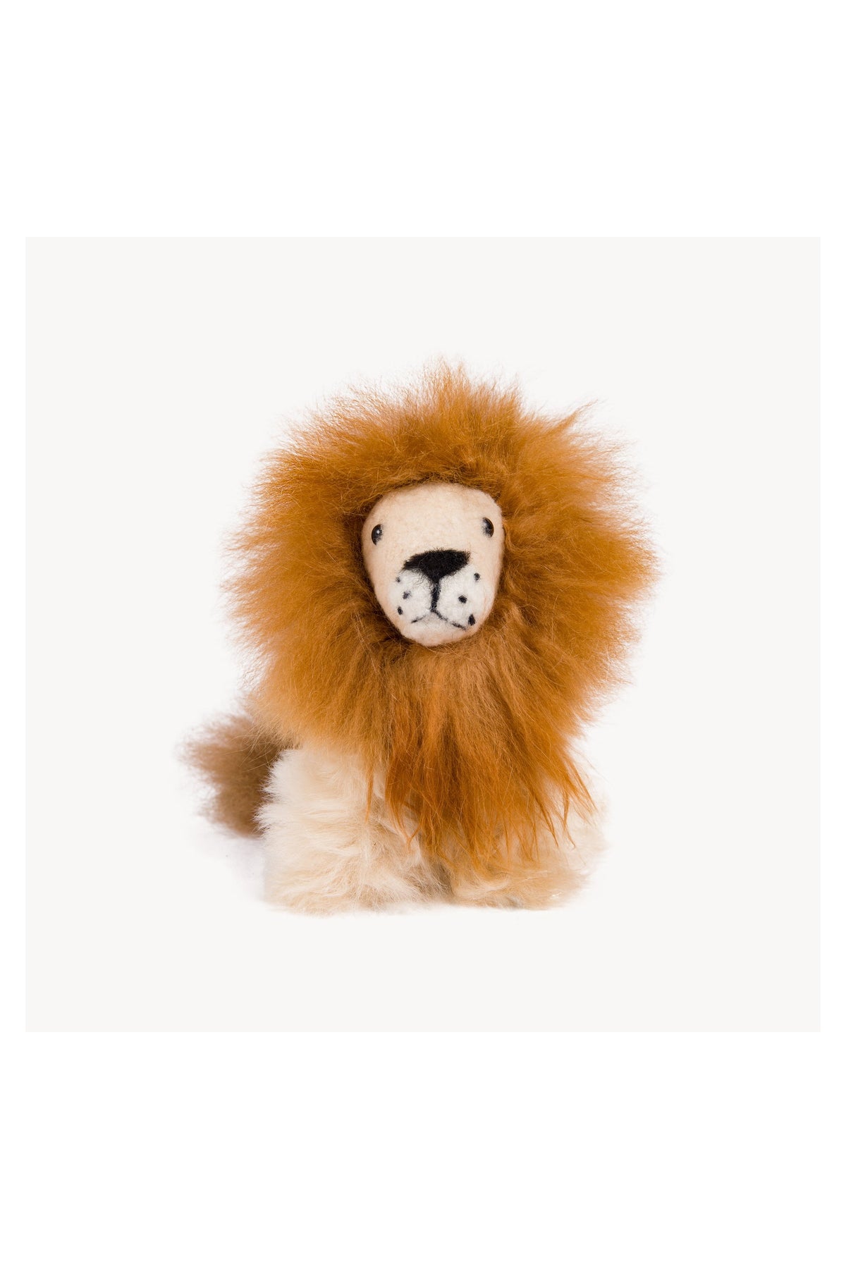 Pokoloko small Alpaca Fur Lion handcrafted by Peruvian artisans