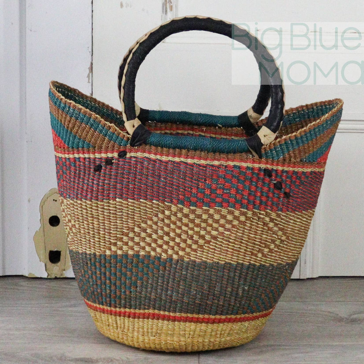 Big Blue Moma U Shopper Large - Traditional Palette