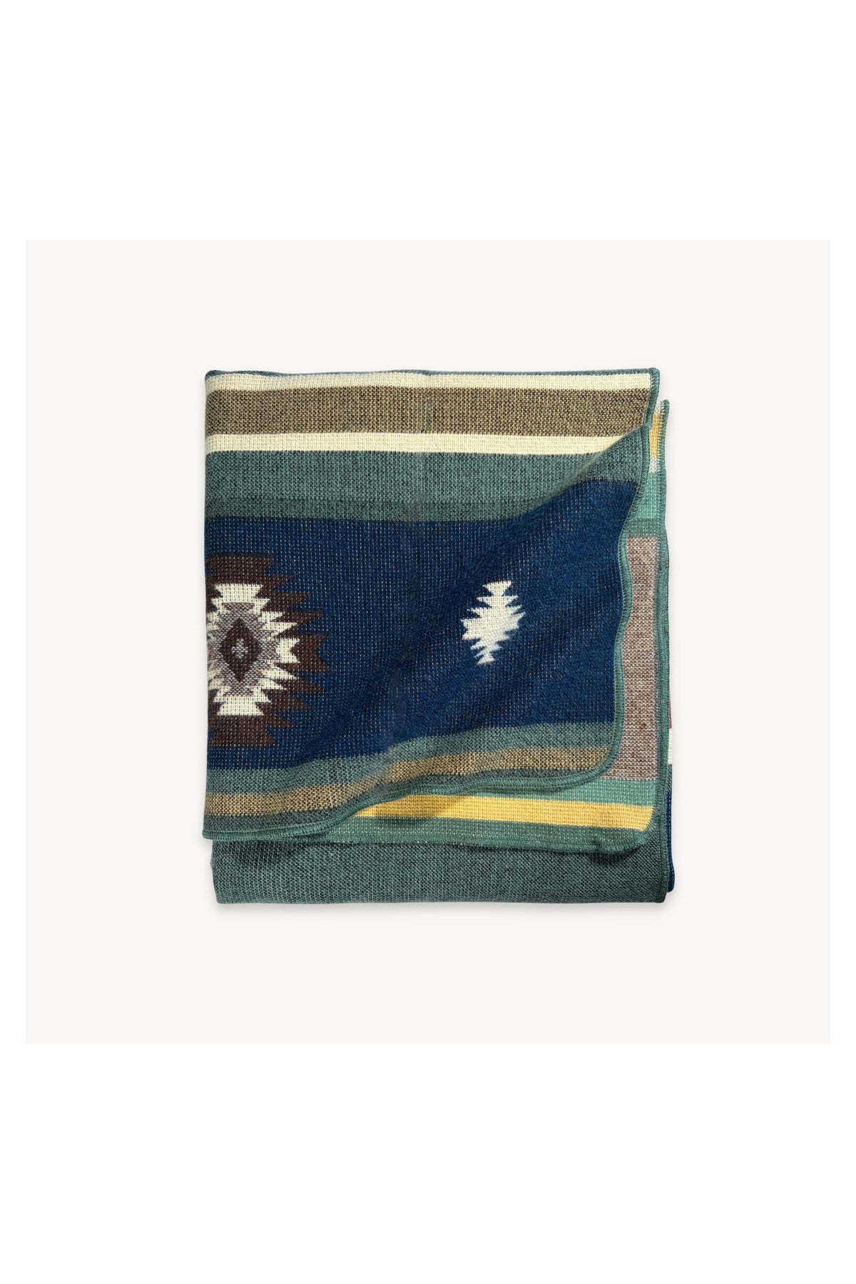 Pokoloko Southwest throw blanket in Balance with reversible geometric pattern