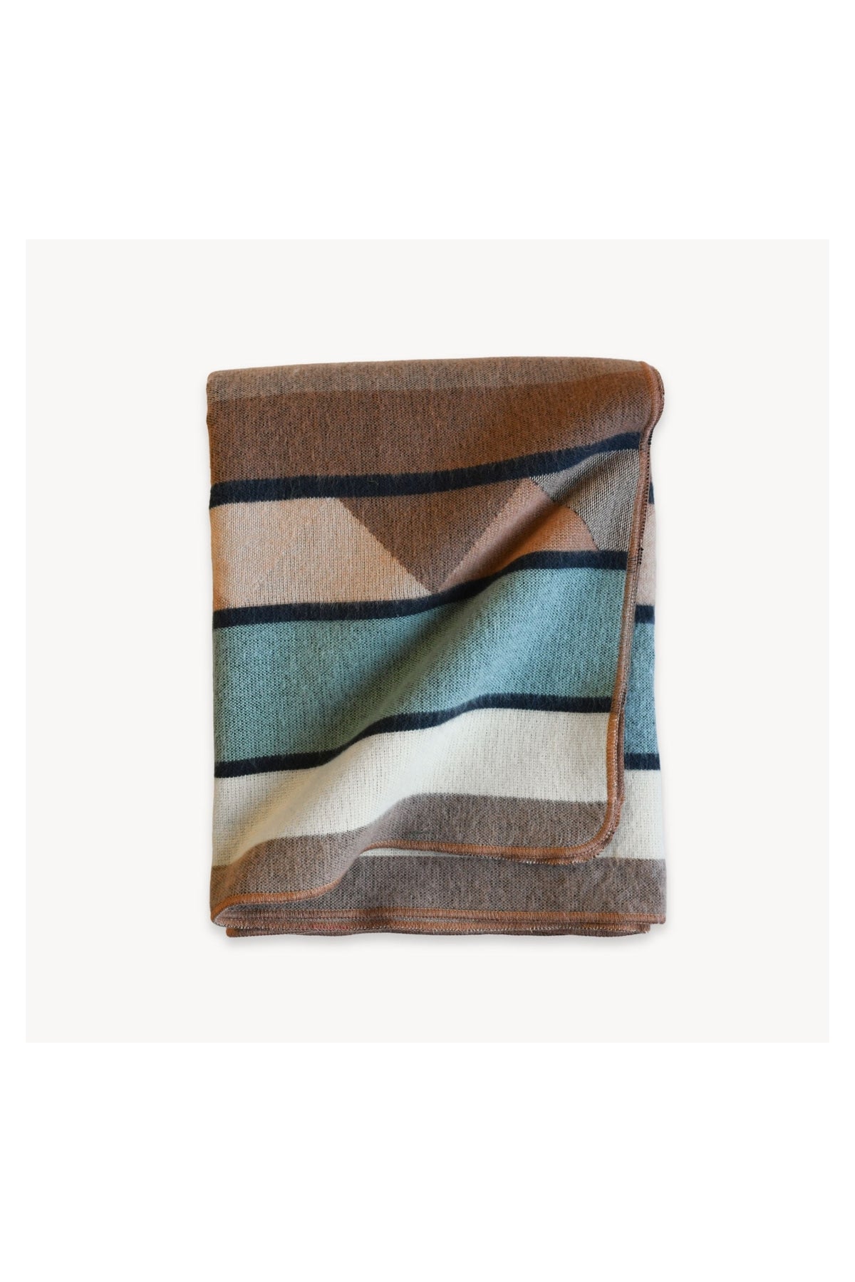 Pokoloko Southwest throw blanket in River Valley with reversible geometric pattern
