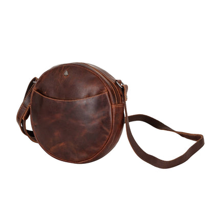 Greenwood Leather Sandy Shoulder Bag - Brown