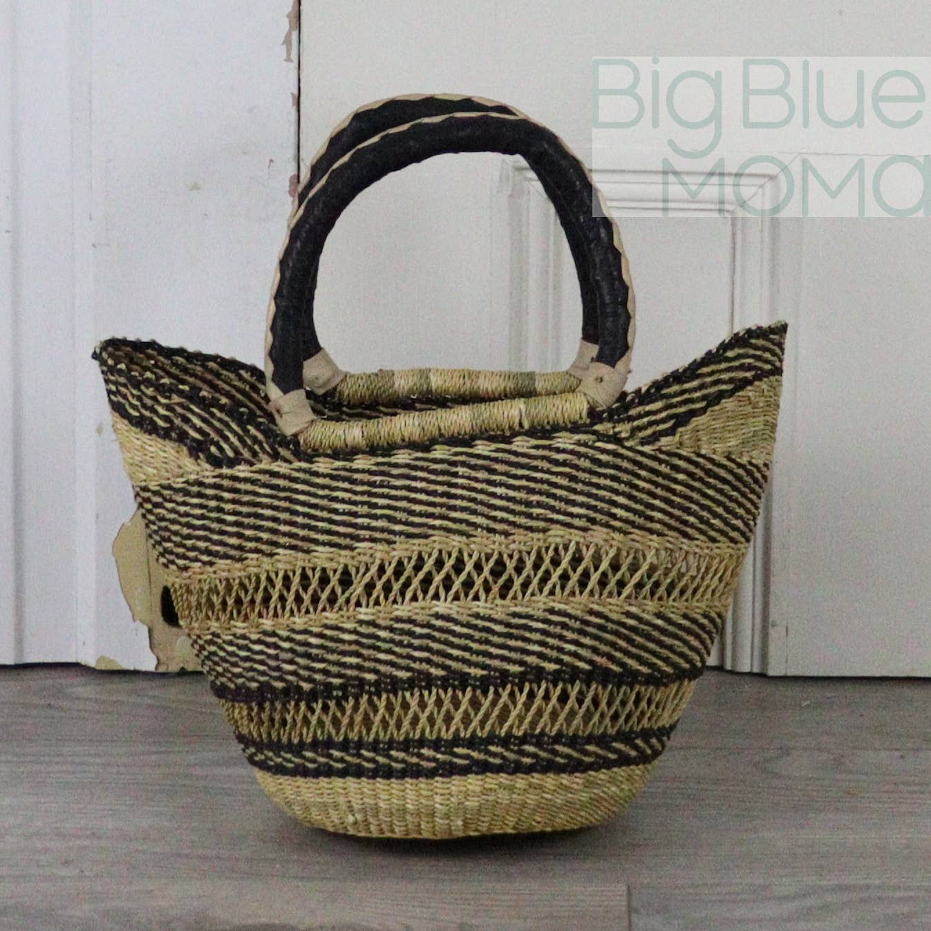 Big Blue Moma U Shopper Small - Natural Palette