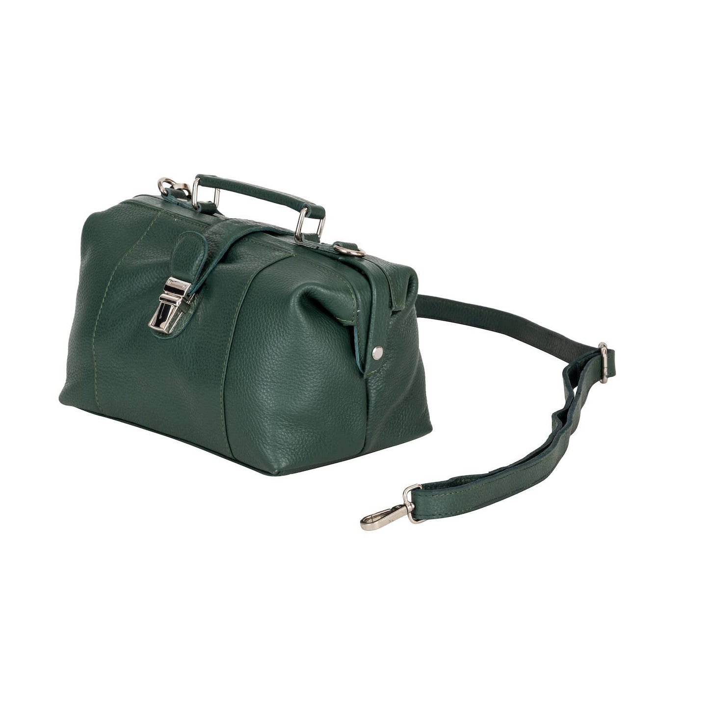 Bella, Women’s Full Grain Leather Bag: OLIVE GREEN
