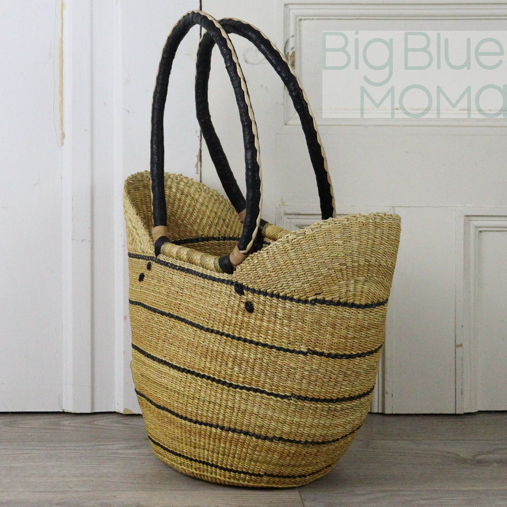 Big Blue Moma Shoulder Shopper - Natural Palette