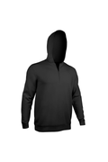 2UNDR Ruxton quarter zip hooded pullover Black