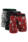 2UNDR Swing Shift 6-inch boxer briefs three-pack in 2 Ballsey, Cart and Margarita prints