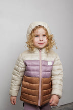 KidORCA Porteau Reversible Waterproof Puffer Jacket - Dusty Rose, product photograph