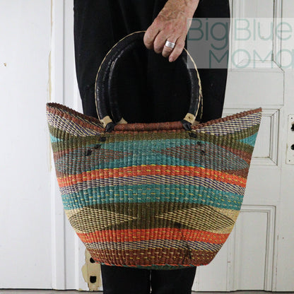 Big Blue Moma U Shopper Large - Traditional Palette