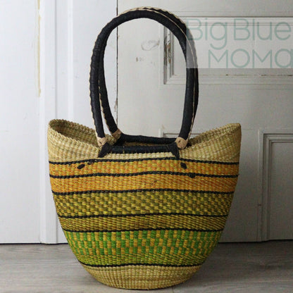 Big Blue Moma Shoulder Shopper - Traditional Palette