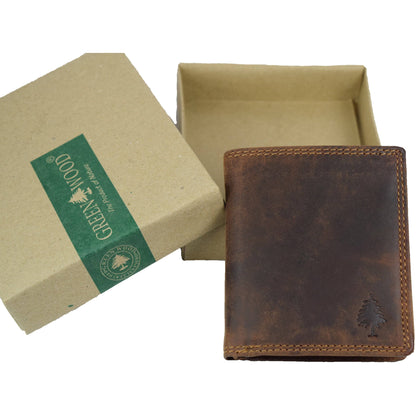 Greenwood Tyler Leather Wallet - Brown