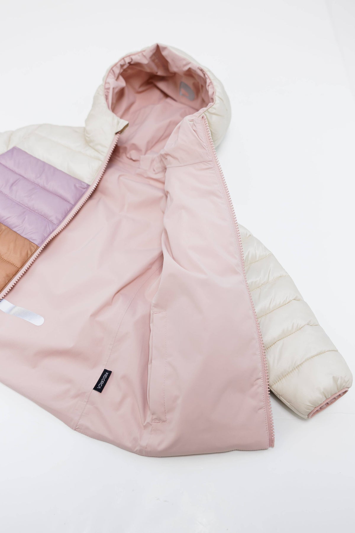 KidORCA Porteau Reversible Waterproof Puffer Jacket - Dusty Rose, additional product photograph 11