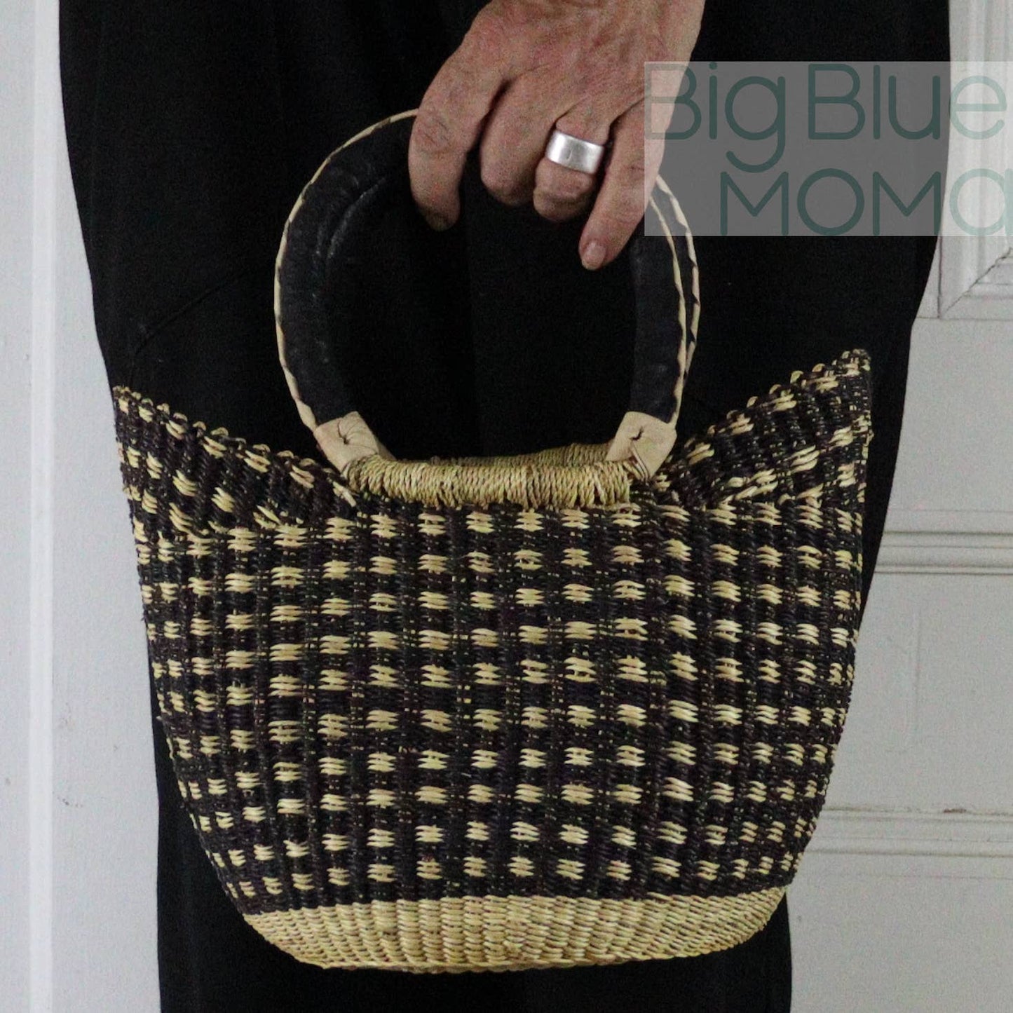 Big Blue Moma U Shopper Small - Natural Palette
