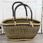 Big Blue Moma Bolga Basket - Special Shopper Large - Natural Palette