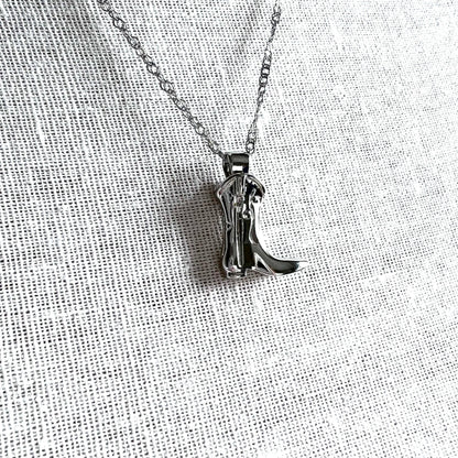 Royce and Oak Western Boot Necklace - Silver