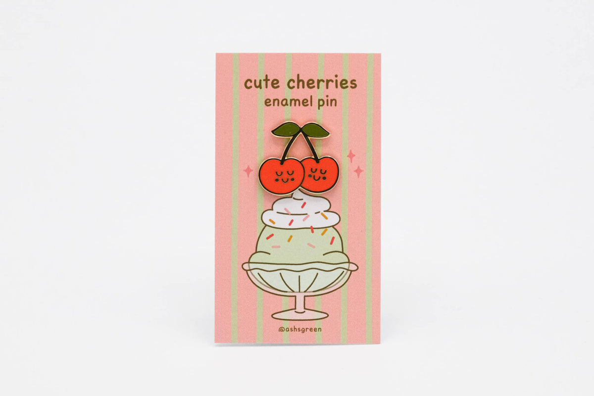 Cute Cherries - enamel pin 🍒