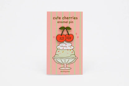 Cute Cherries - enamel pin 🍒