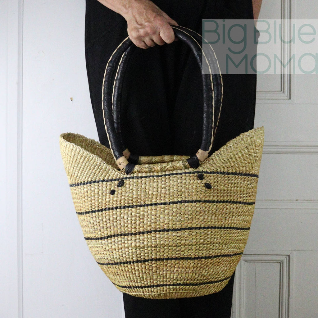 Big Blue Moma Shoulder Shopper - Natural Palette