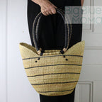 Big Blue Moma Shoulder Shopper - Natural Palette