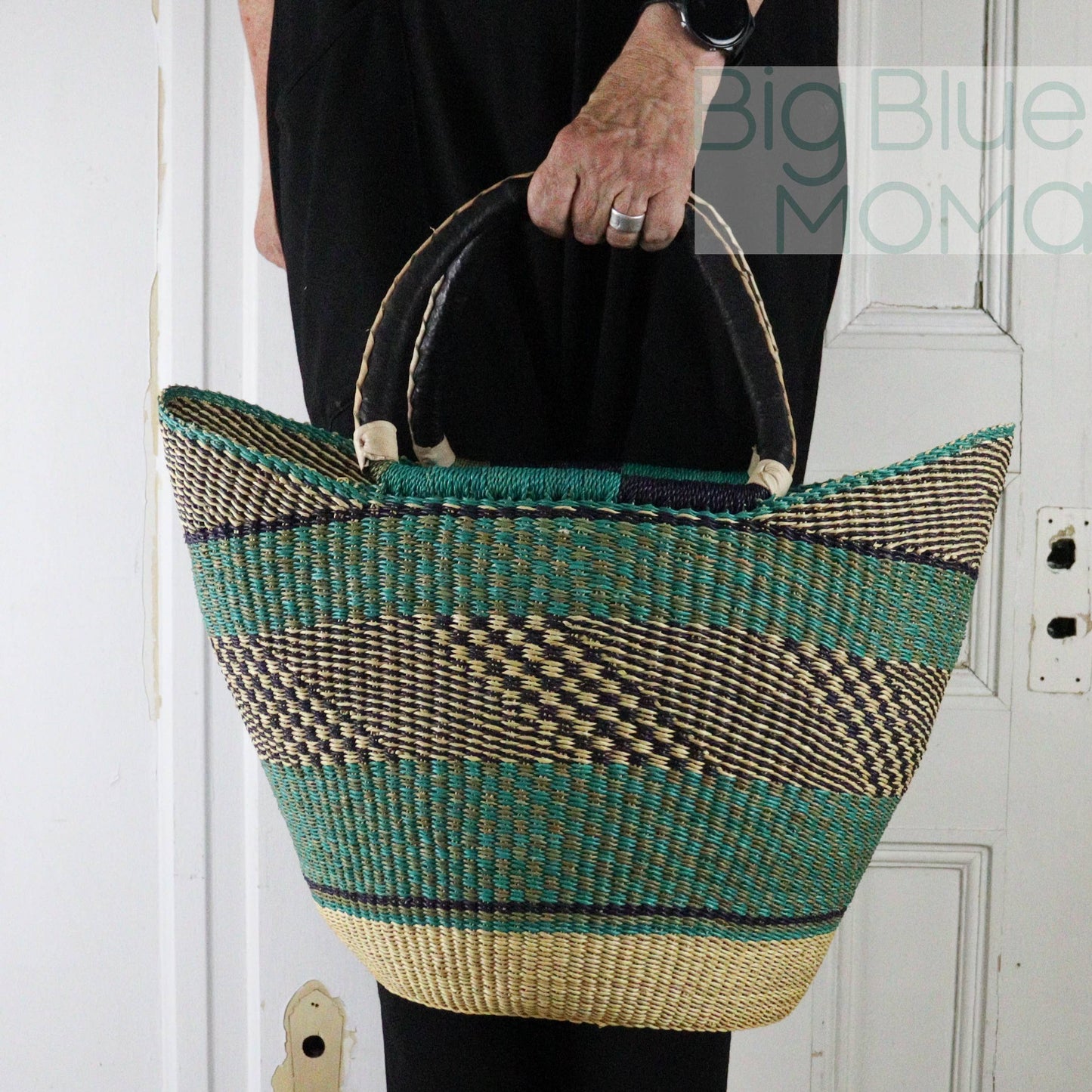 Big Blue Moma U Shopper Large - Traditional Palette