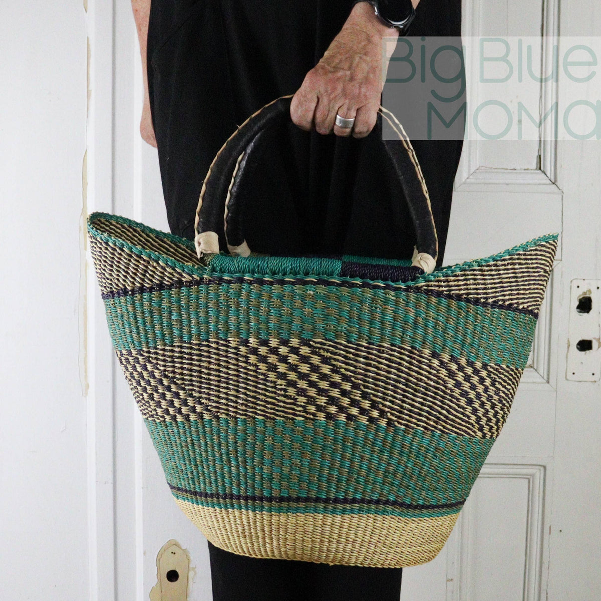Big Blue Moma U Shopper Large - Traditional Palette