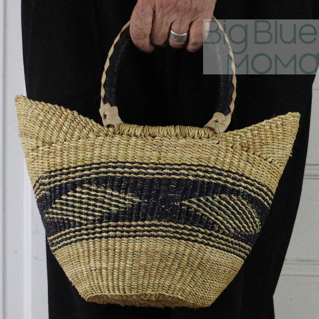 Big Blue Moma U Shopper Small - Natural Palette