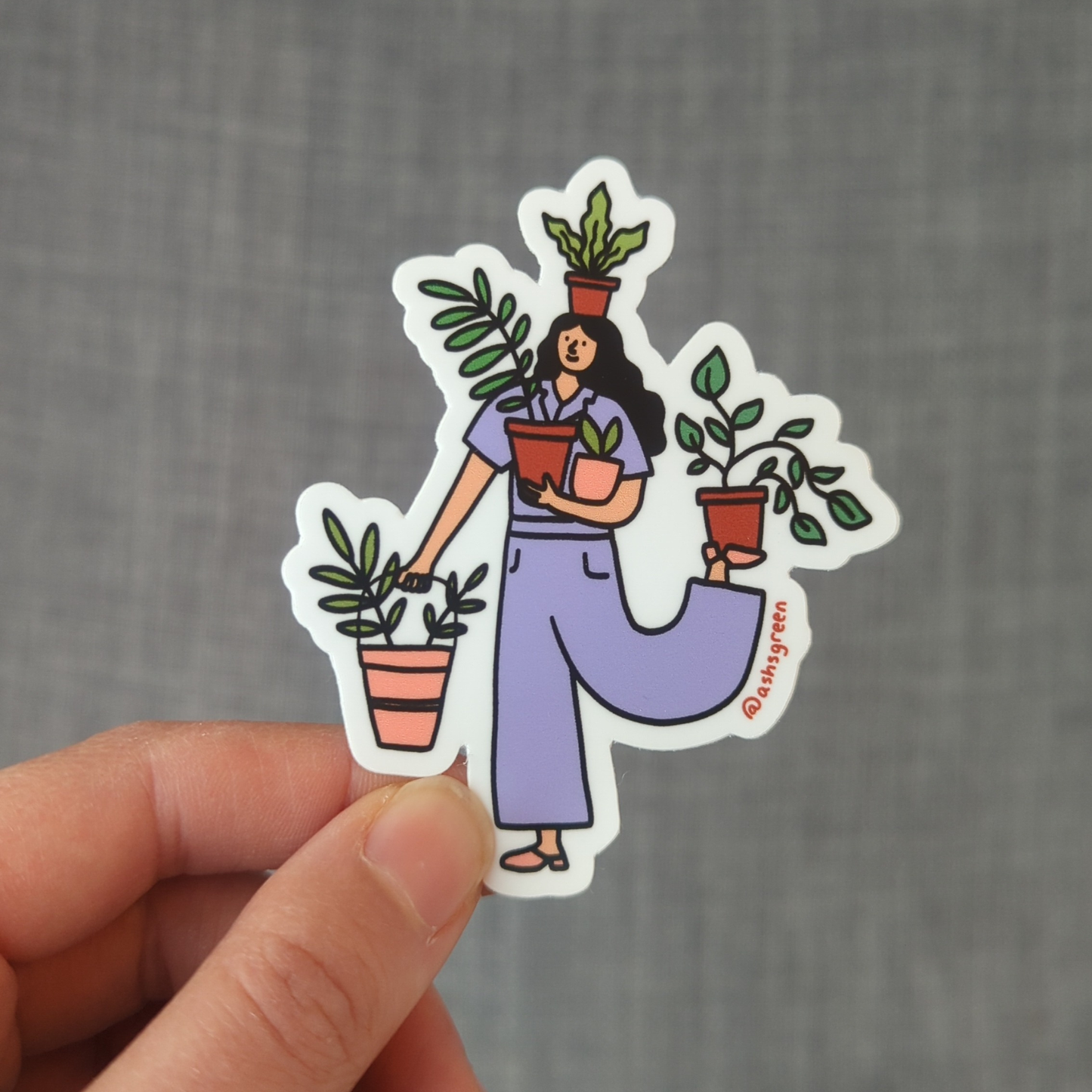 Plant Girl - 3" vinyl sticker