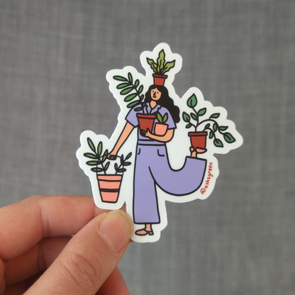 Plant Girl - 3" vinyl sticker