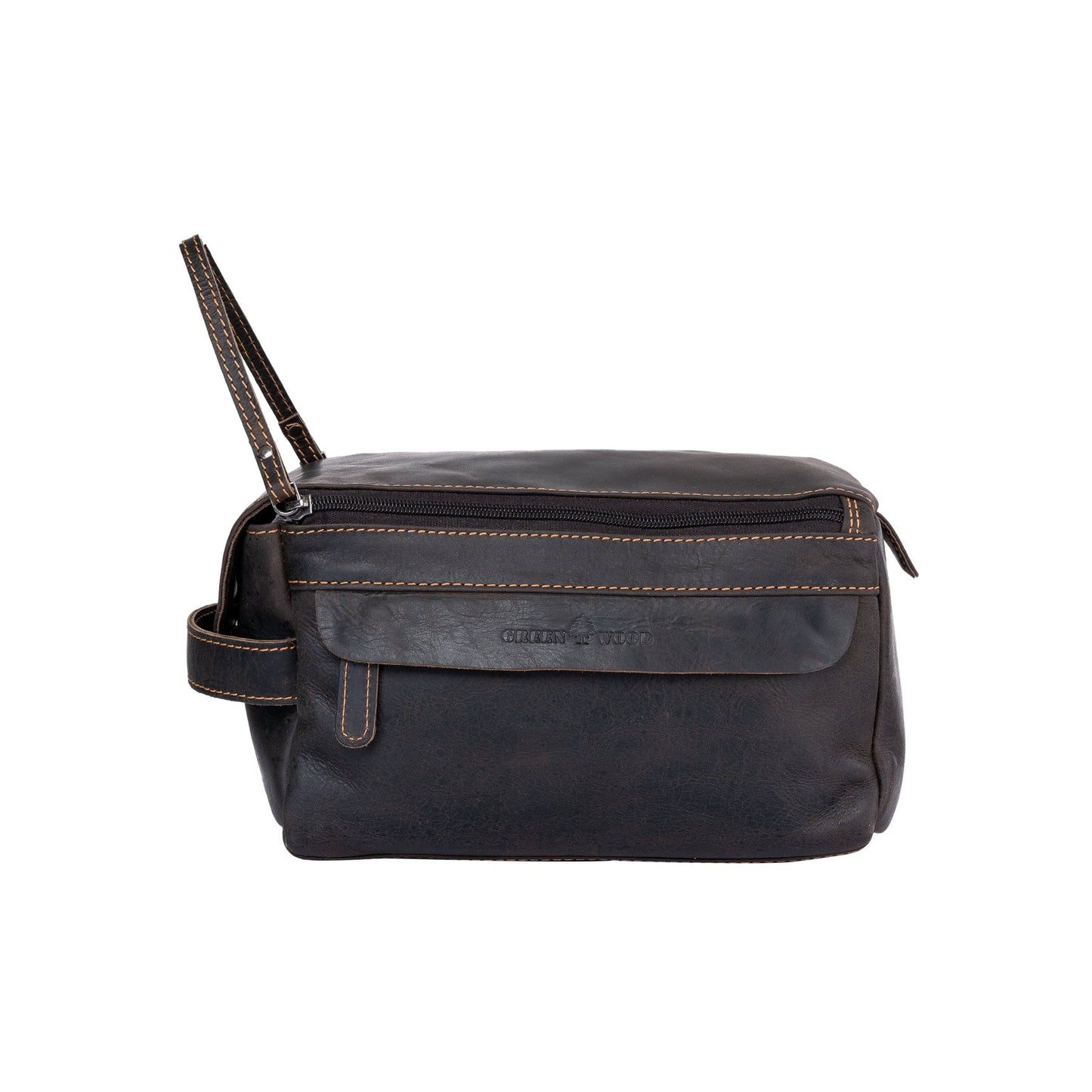 Greenwood Leather Darwin Travel Wash Bag - Sandal